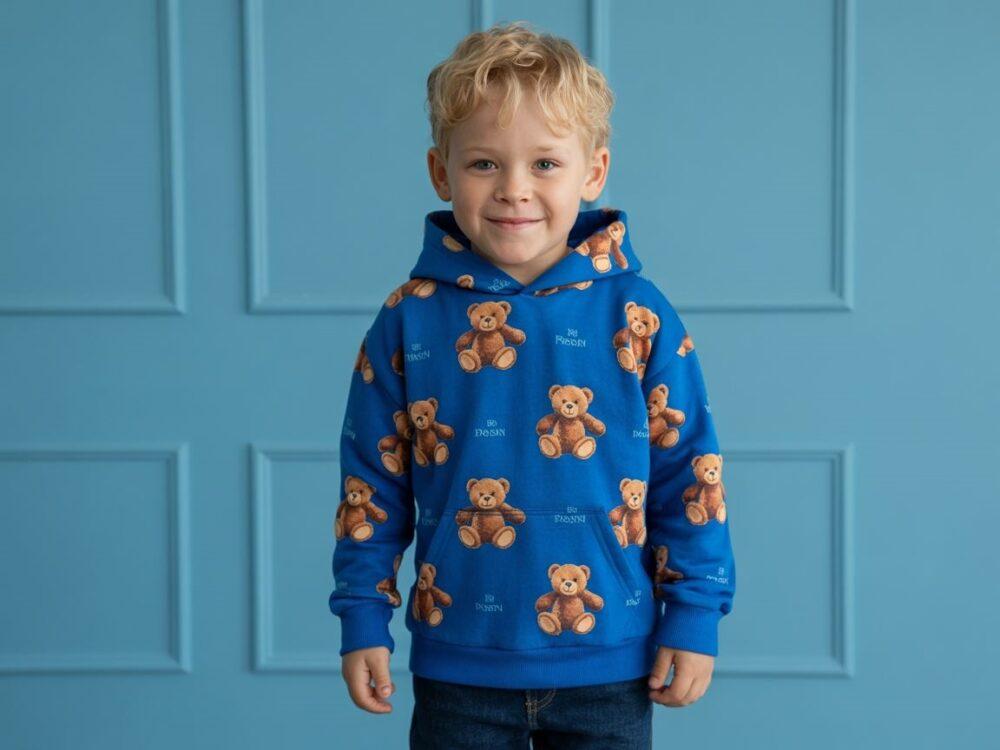 bluza z misiem chłopięca