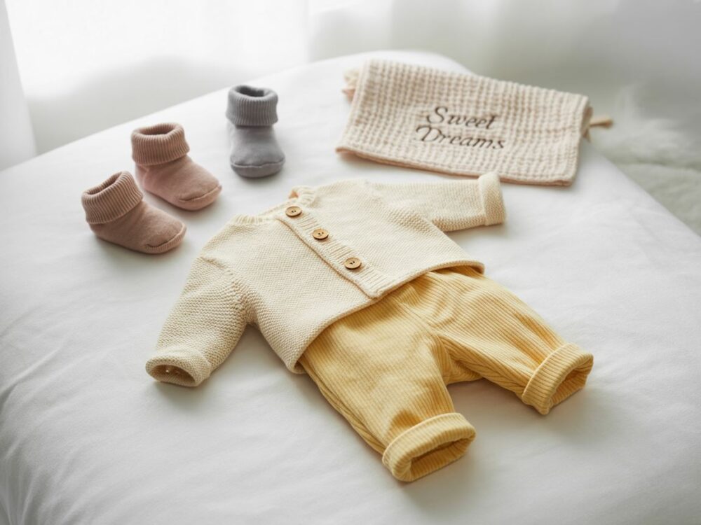 czapeczka i skarpetki dla noworodka