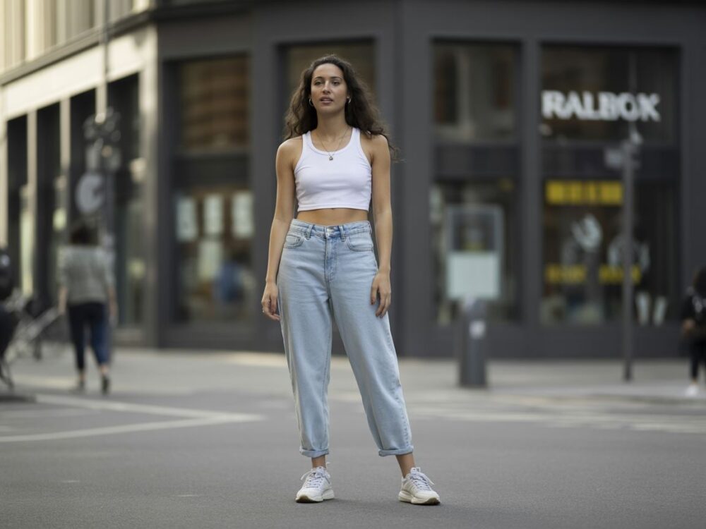 damskie jeansy modne