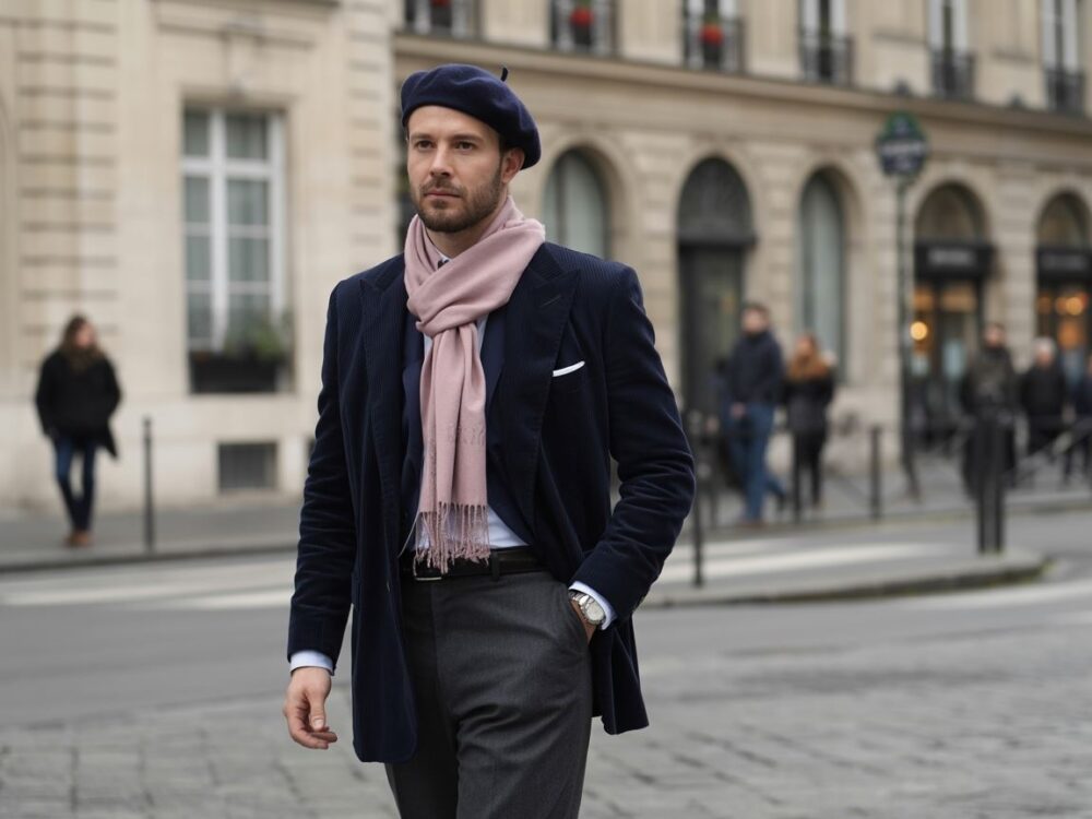 elegancki mężczyzna w garniturze