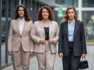 garnitur damski plus size