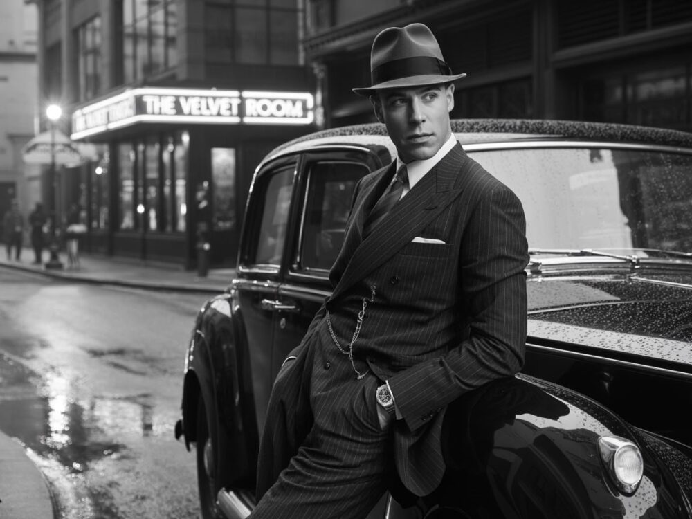 kapelusz fedora gangster