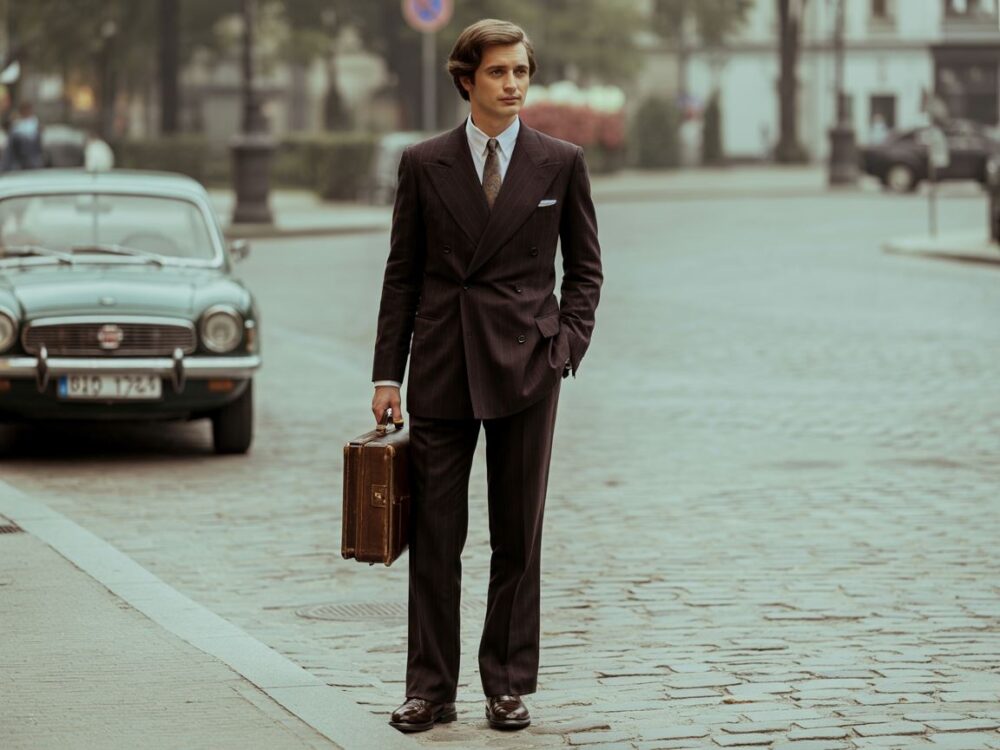 męska elegancja vintage