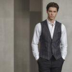 męska moda z kamizelką