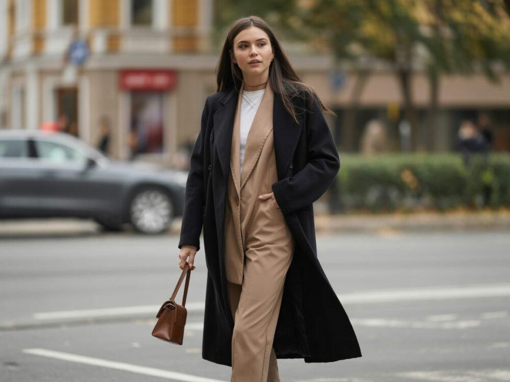 modna kobieta w kurtce