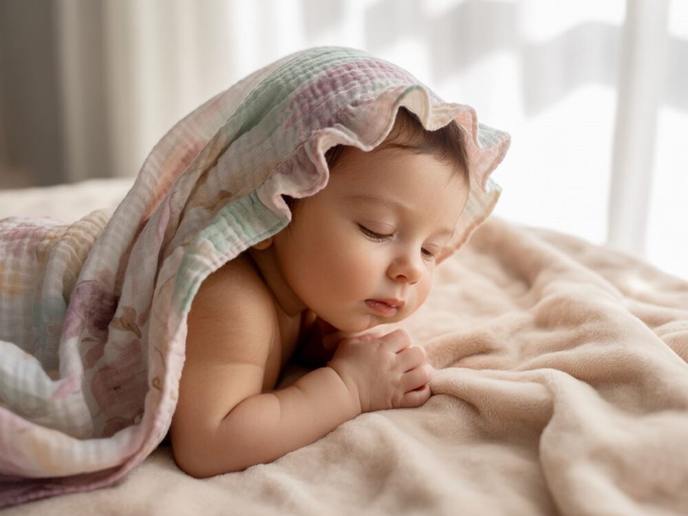 muślinowa apaszka dziecięca