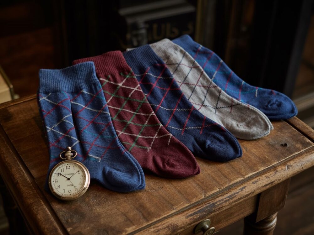 nowoczesna moda męska skarpety