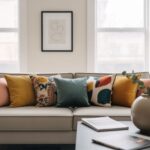 nowoczesny salon szara sofa