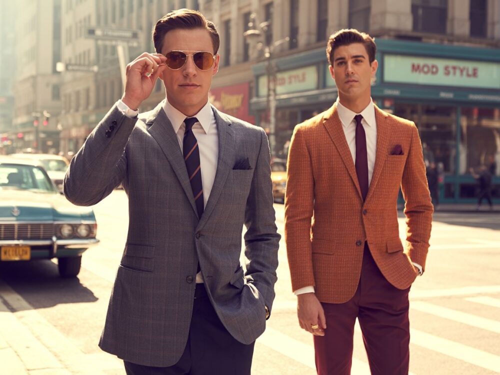 stylizacja vintage męska