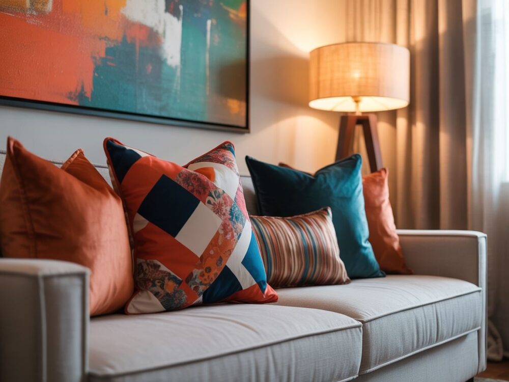 stylowe poduszki na kanapie