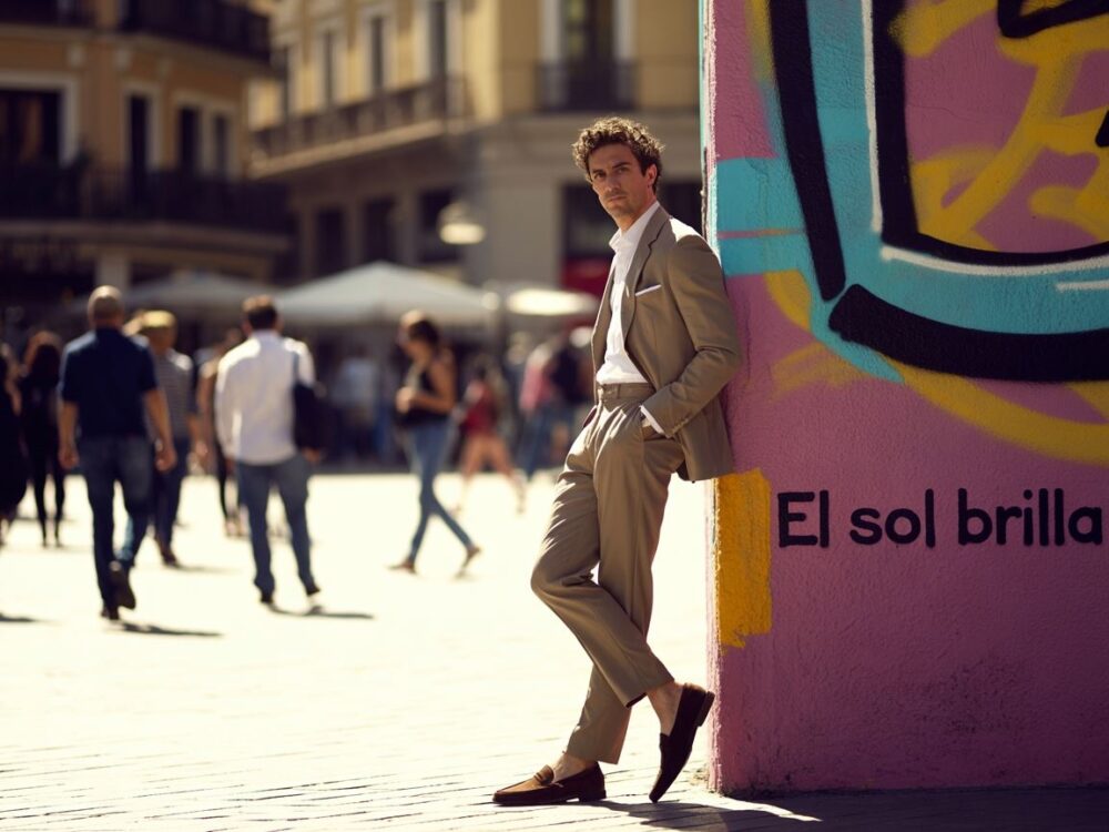 stylowy garnitur hiszpański