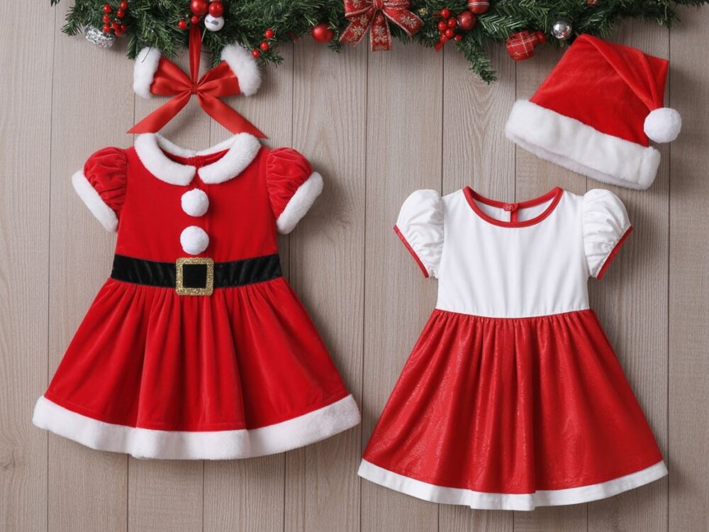 sukienka mikołajkowa dziewczynka