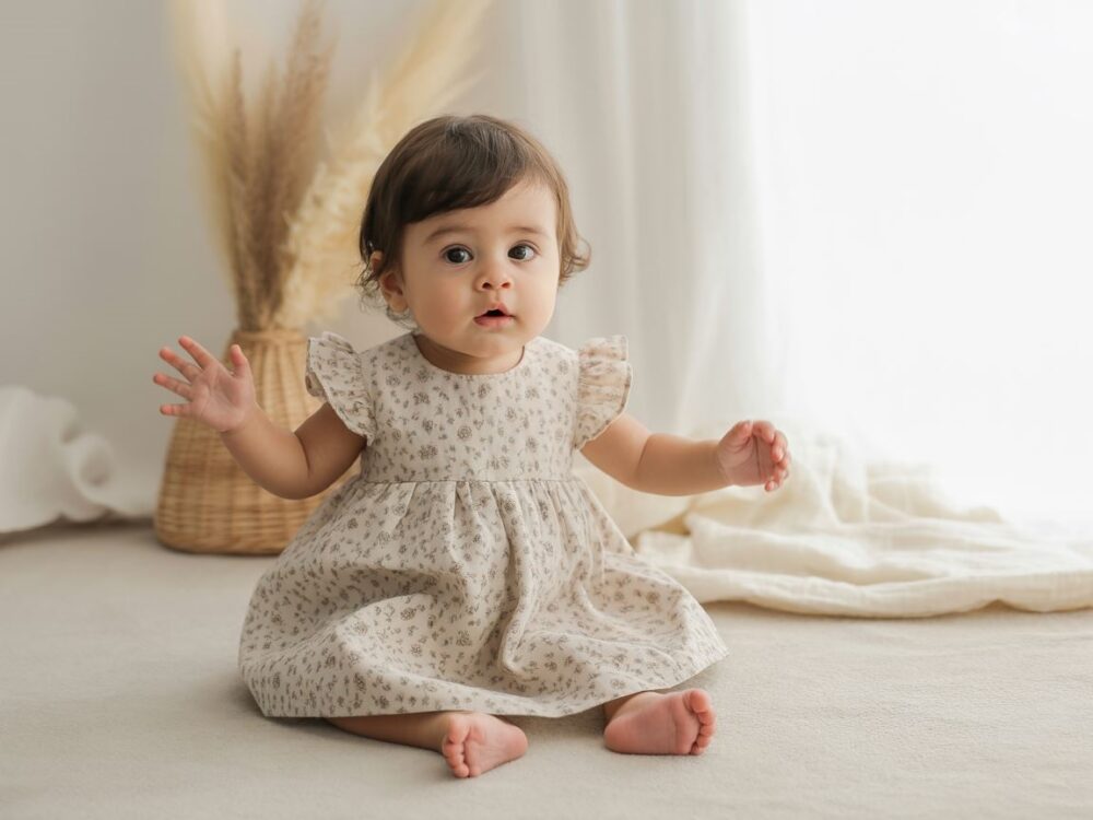 sukienka w kwiaty niemowlę