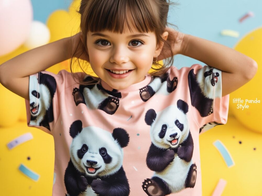 ubranie dla dziewczynki panda