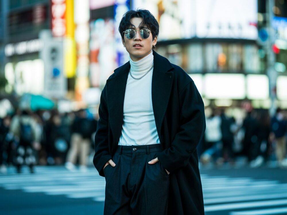 warstwowa odzież męska Japonia