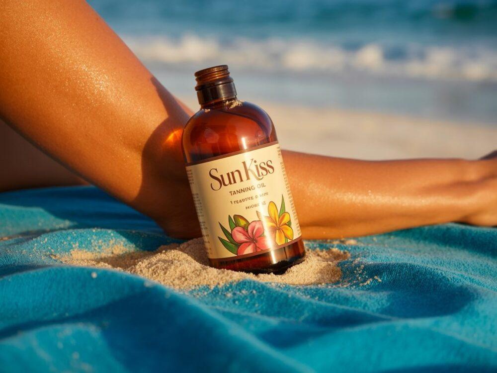 wybór kosmetyków plażowych